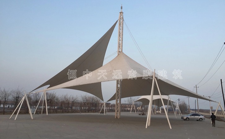 內蒙巴彥淖爾黃河濕地公園遮陽景觀棚